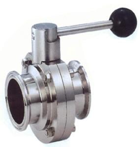 Sanitary butterfly valve